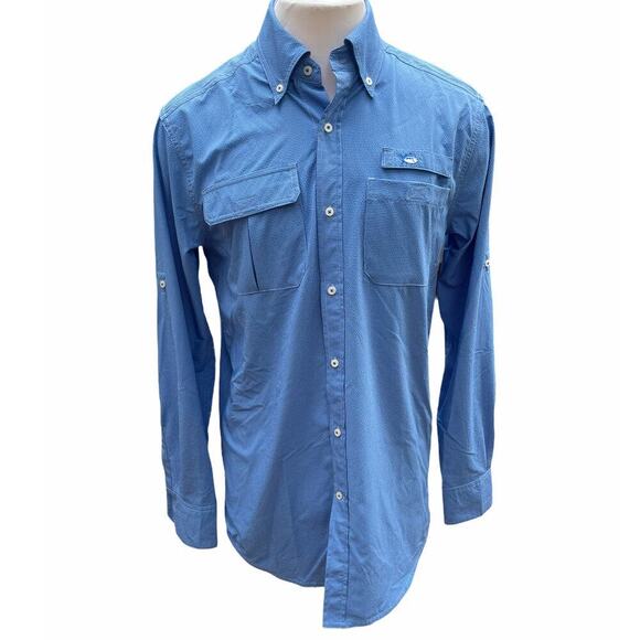 NEW! SOUTHERN TIDE Marlin Check Fishing Shirt in Royal Blue - Small - Picture 2 of 12